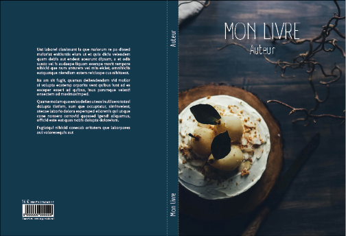 Couverture dépliée avec 4ème de couv, dos et 1ère de couv