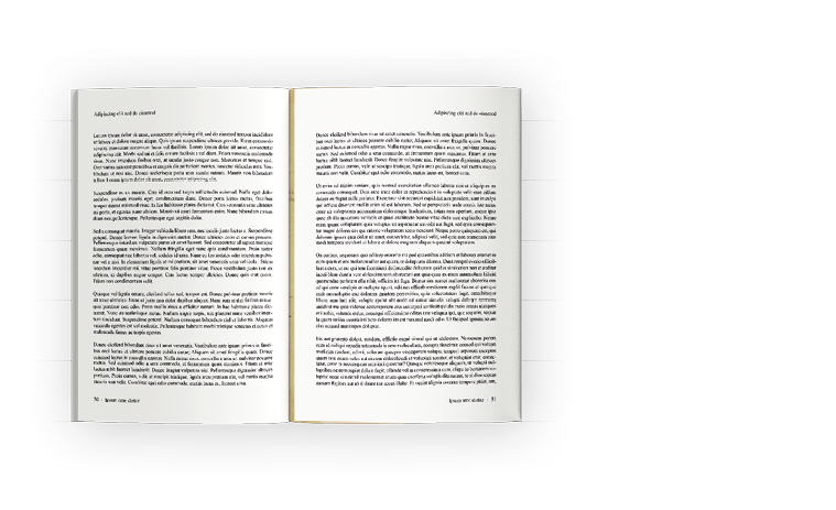 Livre avec page fermée